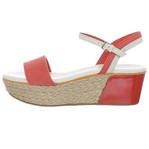 🆕 Cole Haan Women's Arden Platform Wedge Sandal 🪸 Coral 🪸 - 7 NWOT